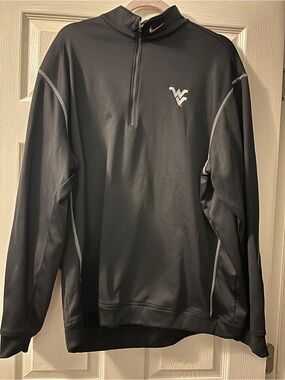 Nike Golf WVU Therma-Fit 1/4 Zip Pullover